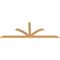 Ekena Millwork Richland Smooth Timber Gable Bracket, Western Red Cedar, 84"W x 31"H x 1 1/2"D x 3 1/2"F, 9/12 Pitch GBW084X31X0204RIC00SWR - alternate 5